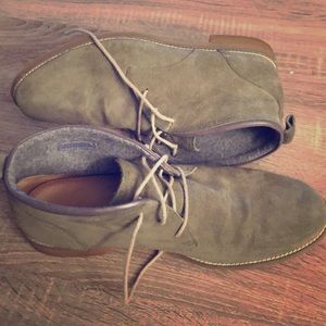 Cole Haan - forest green suede boots